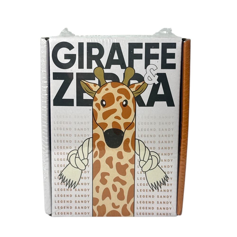 Dog Chew Toy Squeaky Plush Legend Sandy Giraffe & Zebra pet toys NEW